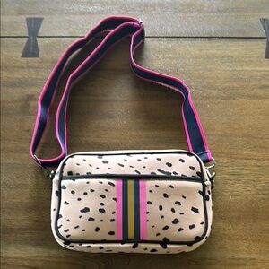 Stylish Cream and Pink Women's Bag
